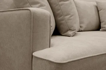 Rossita 3-seters Dyp Stoffsofa - Brun - Møbler - Sofaer - Sofa 3 seter