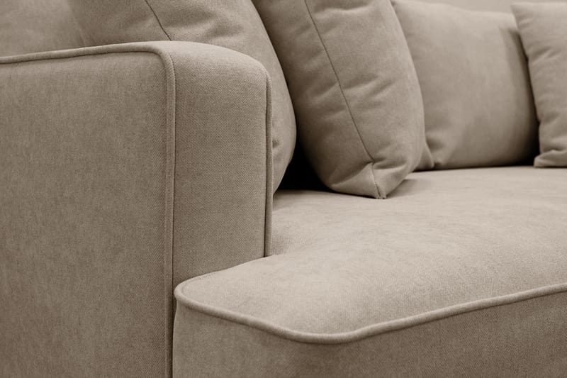 Rossita 3-seters Dyp Stoffsofa - Brun - Møbler - Sofaer - Sofa 3 seter