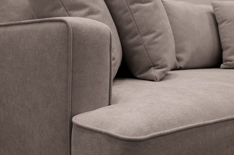 Rossita 3-seters Dyp Stoffsofa - Brun - Møbler - Sofaer - Sofa 3 seter