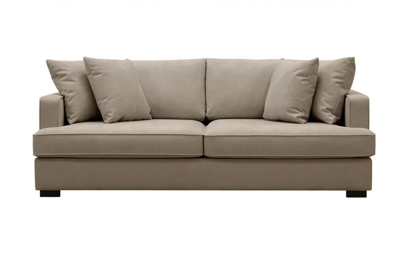 Rossita 3-seters Dyp Stoffsofa - Brun - Møbler - Sofaer - Sofa 3 seter