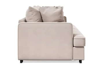 Rossita 4-seters Dyp Fløyelssofa - Beige - Møbler - Sofaer - Fløyel sofaer