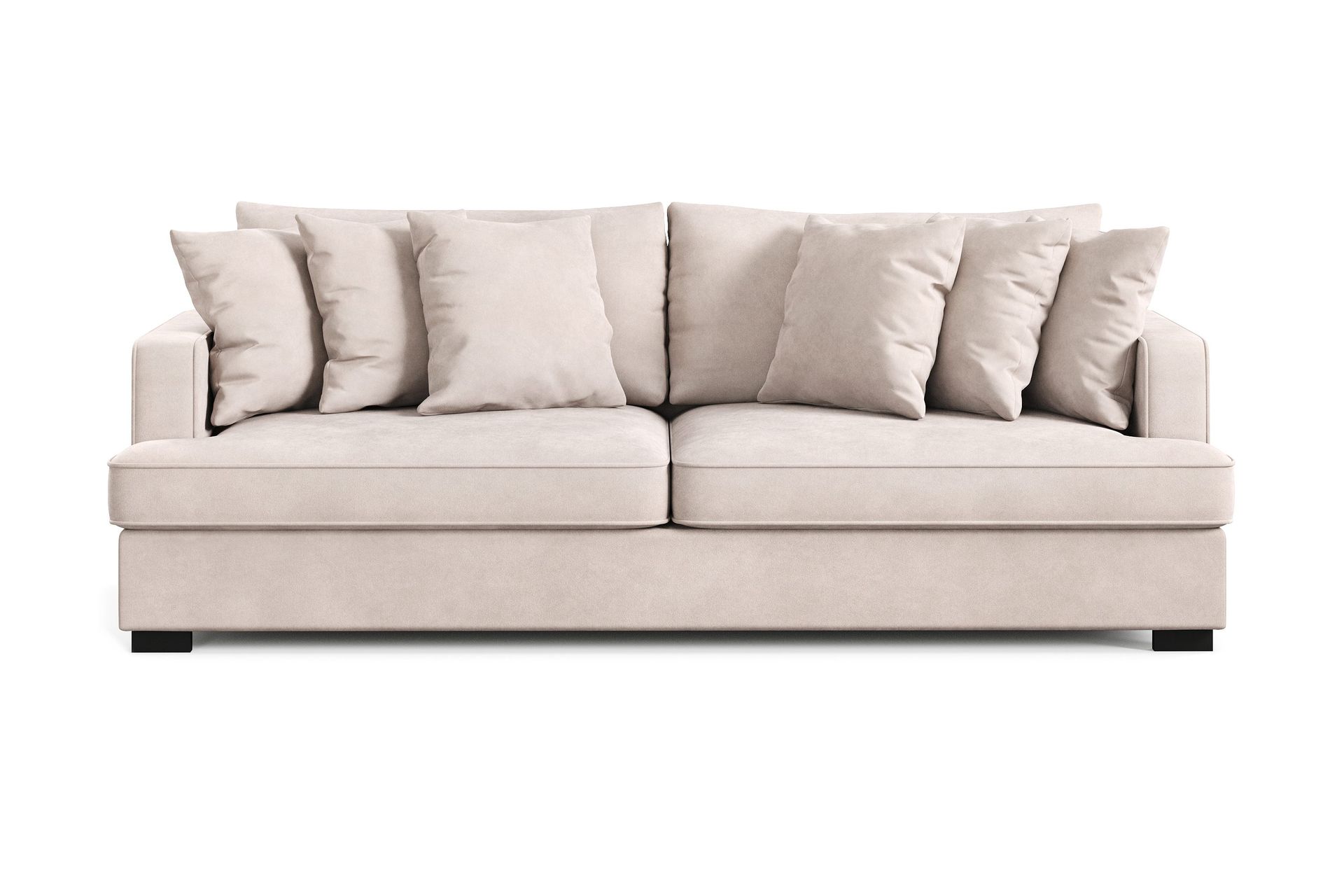 Rossita 4-seters Dyp Fløyelssofa - Beige