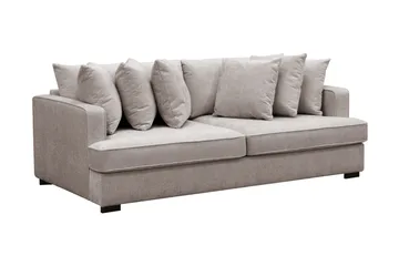 Rossita 4-seters Dyp Sofa i Chenille - Grå / Brun - Møbler - Sofaer - 4 seter sofa