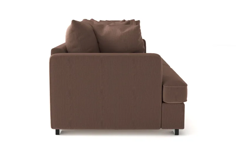 Rossita 4-seters Dyp Sofa i Kordfløyel - Brun - Møbler - Sofaer - 4 seter sofa