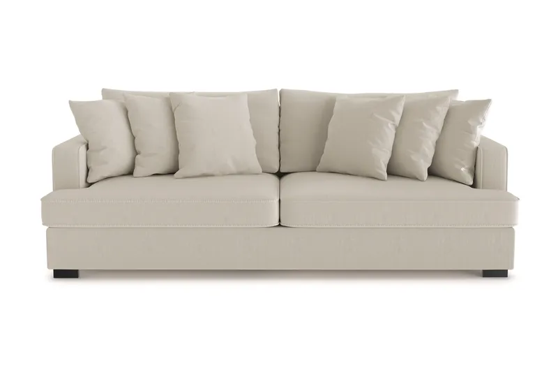 Rossita 4-seters Dyp Sofa i Kordfløyel - Greige - Møbler - Sofaer - 4 seter sofa