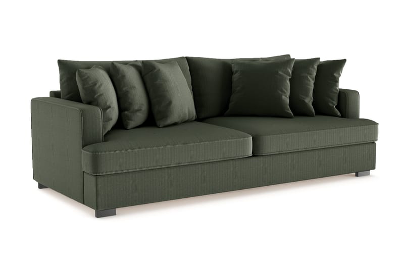 Rossita 4-seters Dyp Sofa i Kordfløyel - Mørkegrønn - Møbler - Sofaer - 4 seter sofa