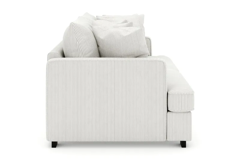 Rossita 4-seters Dyp Sofa i Kordfløyel - Offwhite - Møbler - Sofaer - Fløyel sofaer