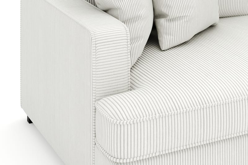 Rossita 4-seters Dyp Sofa i Kordfløyel - Offwhite - Møbler - Sofaer - Fløyel sofaer