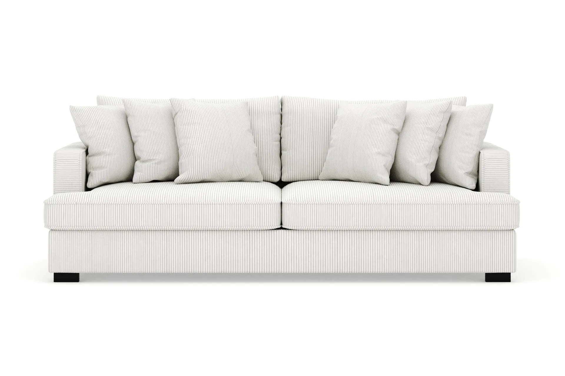 Rossita 4-seters Dyp Sofa i Kordfløyel - Offwhite