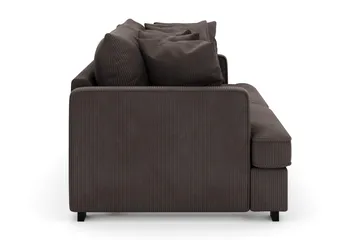 Rossita 4-seters Dyp Sofa i Kordfløyel - Taupe - Møbler - Sofaer - Fløyel sofaer