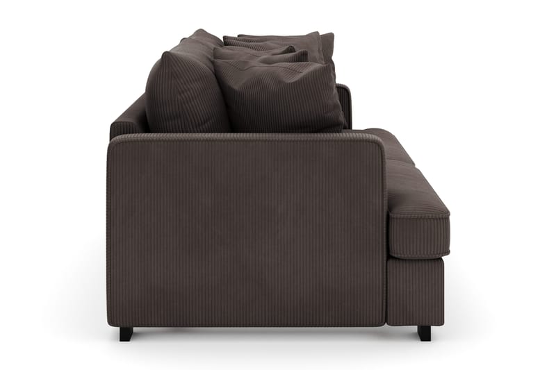 Rossita 4-seters Dyp Sofa i Kordfløyel - Taupe - Møbler - Sofaer - Fløyel sofaer