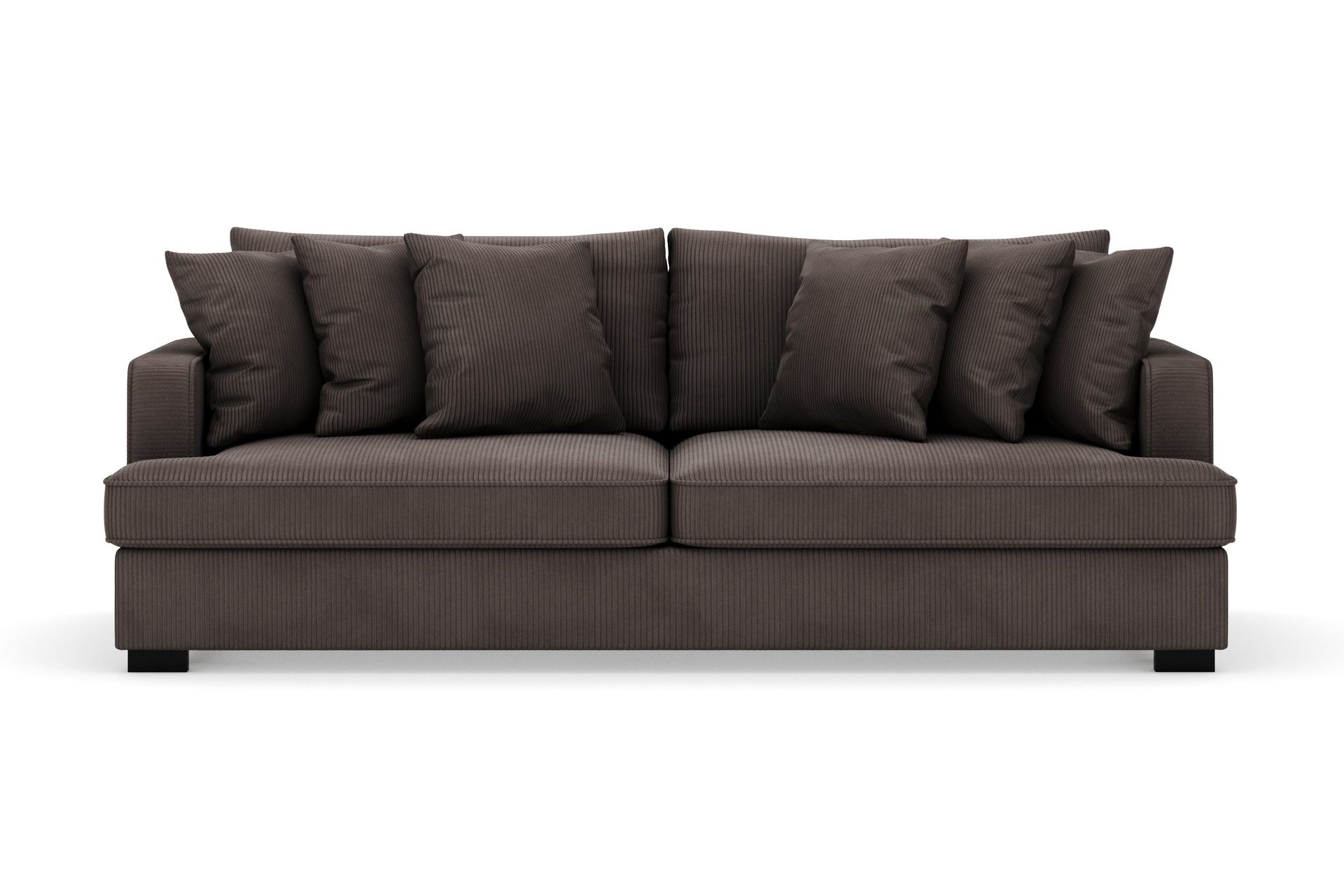 Rossita 4-seters Dyp Sofa i Kordfløyel - Taupe