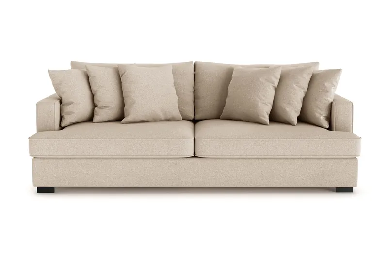Rossita 4-seters Dyp Sofa i Stoff, Beige