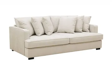 Rossita 4-seters dyp stoffsofa - Beige - Møbler - Sofaer - 4 seter sofa