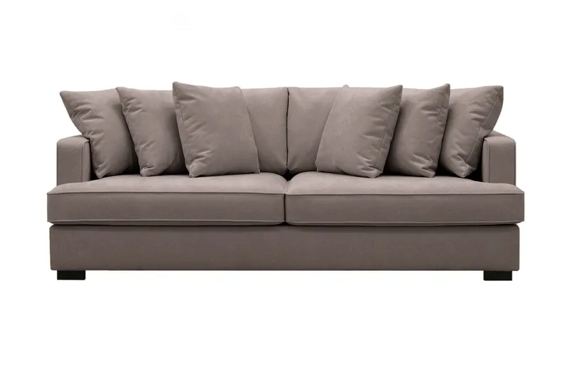 Rossita 4-seters Dyp Stoffsofa - Brun - Møbler - Sofaer - 4 seter sofa