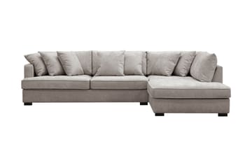 Rossita 4-seters Høyrevendt L-formet Dyp Sjeselongsofa i Chenille
