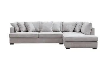 Rossita 4-seters Høyrevendt L-formet Dyp Sjeselongsofa i Chenille