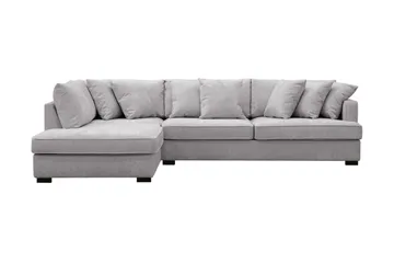 Rossita 4-seters Venstrevendt L-formet Dyp Sjeselongsofa i Chenille