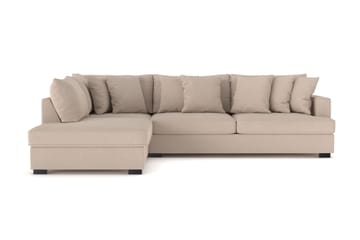 Rossita 4-seters Venstrevendt L-formet Dyp Sjeselongsofa i Stoff