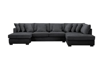 Rossita 5-seters Høyrevendt U-formet Dyp Sofa med Divan og Sjeselong i Chenille