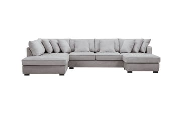 Rossita 5-seters Venstrevendt U-formet Dyp Sofa med Divan og Sjeselong i Chenille