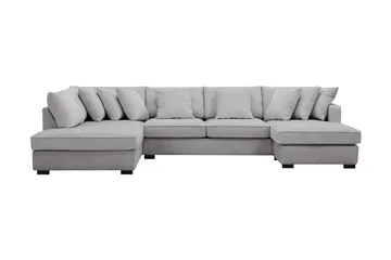 Rossita 5-seters Venstrevendt U-formet Dyp Sofa med Divan og Sjeselong i Chenille