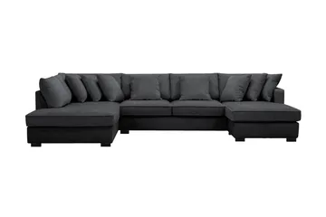 Rossita 5-seters Venstrevendt U-formet Dyp Sofa med Divan og Sjeselong i Chenille