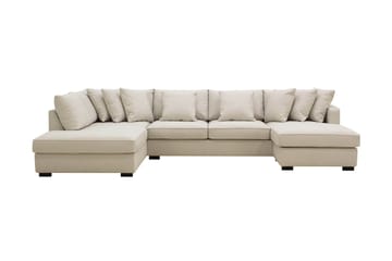 Rossita 5-seters Venstrevendt U-formet Dyp Sofa med Divan og Sjeselong i Stoff