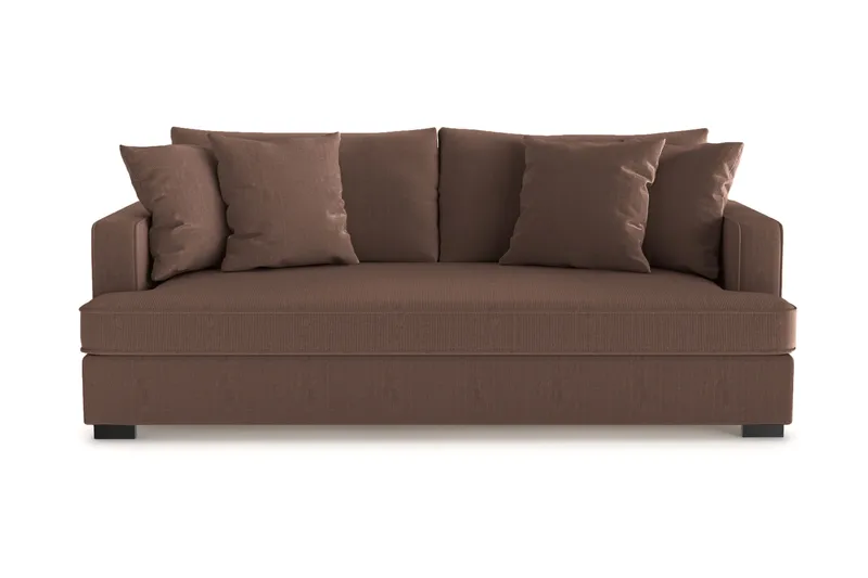 Rossita Dyp 3-seter fløyelssofa hel pute - Møbler - Sofaer - Sofa 3 seter
