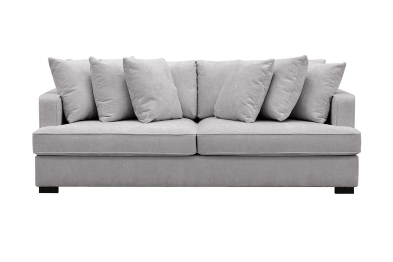 Rossita Dyp 4-seters sofa i chenille - Lys Grå - Møbler - Sofaer - 4 seter sofa