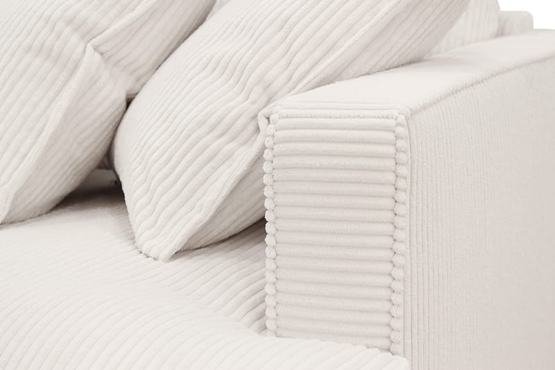 Rossita Lyx 2,5-seter Ekstra dyp Sofa i Kordfløyel - Naturhvit - Møbler - Sofaer - Sofa 3 seter