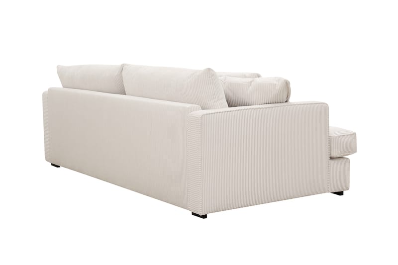 Rossita Lyx 2,5-seter Ekstra dyp Sofa i Kordfløyel - Naturhvit - Møbler - Sofaer - Sofa 3 seter