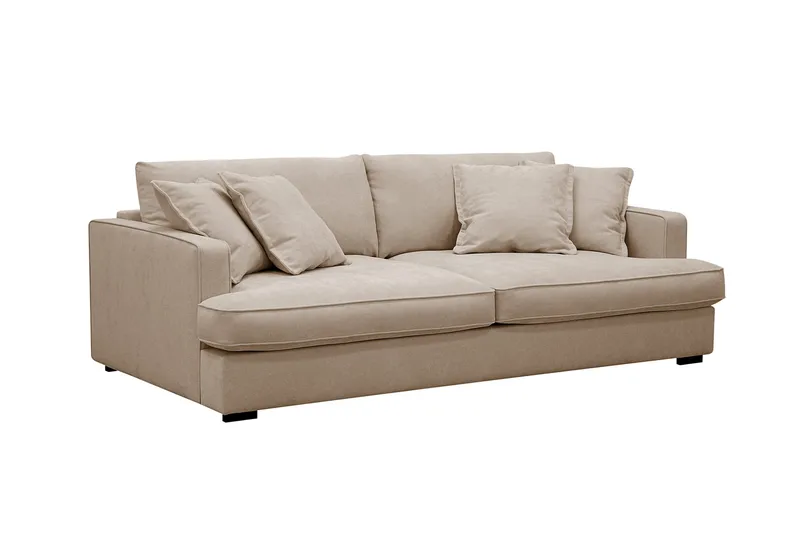 Rossita Lyx 2,5-seter Ekstra dyp Sofa i Stoff - Lys brun - Møbler - Sofaer - Sofa 3 seter