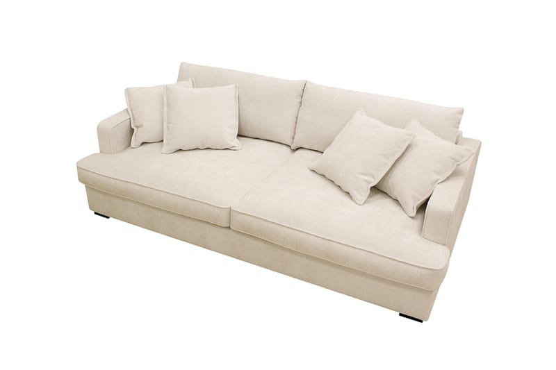 Rossita Lyx 2,5-seters ekstra dyp sofa i chenille - Beige - Møbler - Sofaer - Sofa 3 seter