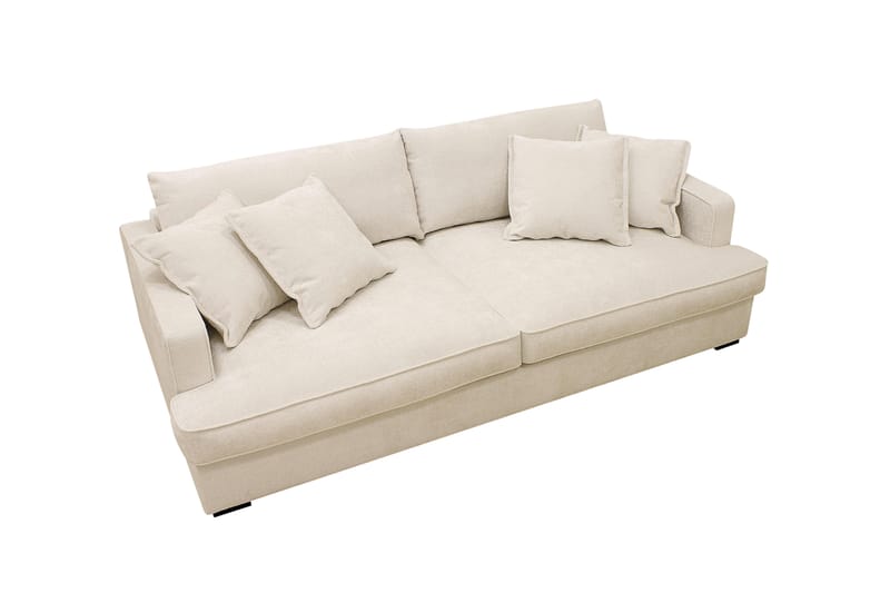 Rossita Lyx 2,5-seters ekstra dyp sofa i chenille - Beige - Møbler - Sofaer - Sofa 3 seter