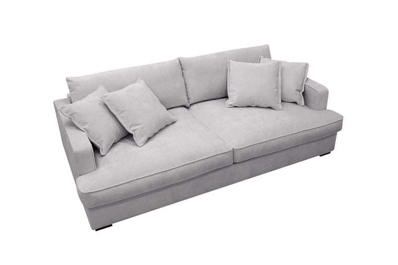 Rossita Lyx 2,5-seters ekstra dyp sofa i chenille - Grå - Møbler - Sofaer - Sofa 3 seter
