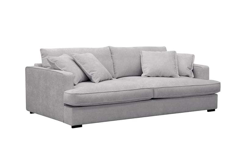 Rossita Lyx 2,5-seters ekstra dyp sofa i chenille - Grå - Møbler - Sofaer - Sofa 3 seter