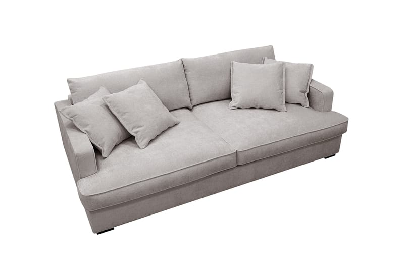Rossita Lyx 2,5-seters ekstra dyp sofa i chenille - Grå/Brun - Møbler - Sofaer - Sofa 3 seter