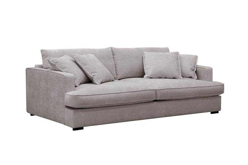 Rossita Lyx 2,5-seters ekstra dyp sofa i chenille - Grå/Brun - Møbler - Sofaer - Sofa 3 seter