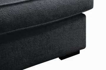 Rossita Lyx 2,5-seters ekstra dyp sofa i chenille - Svart - Møbler - Sofaer - Sofa 3 seter