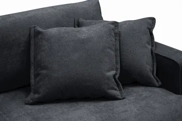 Rossita Lyx 2,5-seters ekstra dyp sofa i chenille - Svart - Møbler - Sofaer - Sofa 3 seter