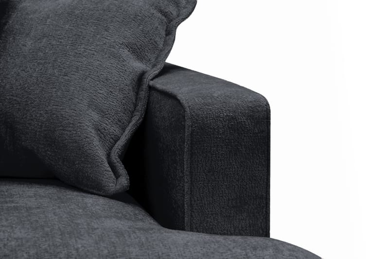 Rossita Lyx 2,5-seters ekstra dyp sofa i chenille - Svart - Møbler - Sofaer - Sofa 3 seter