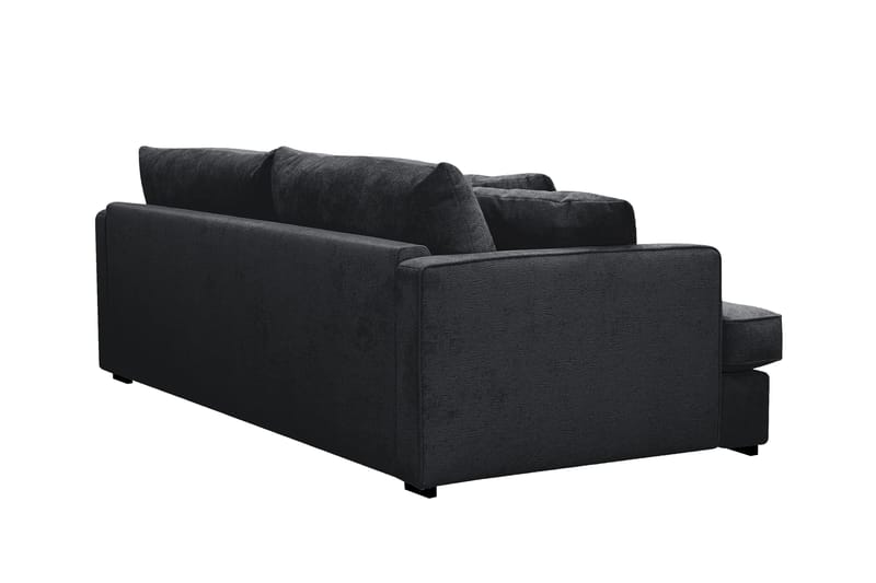 Rossita Lyx 2,5-seters ekstra dyp sofa i chenille - Svart - Møbler - Sofaer - Sofa 3 seter