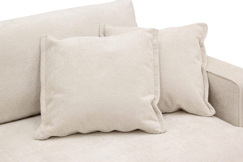 Rossita Lyx 2,5-seters ekstra dyp sofa i chenille - Trenza 06, Beige Chenille - Møbler - Sofaer - Sofa 3 seter