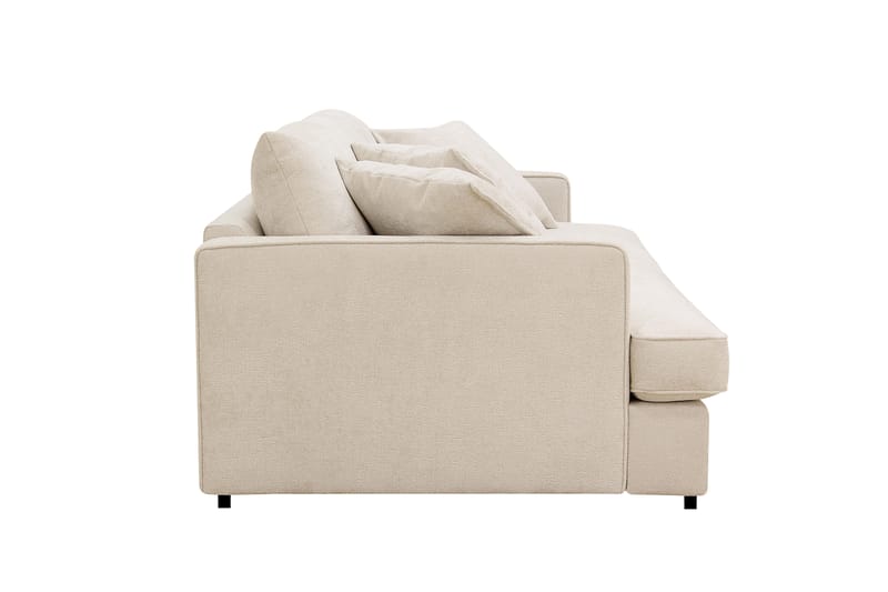 Rossita Lyx 2,5-seters ekstra dyp sofa i chenille - Trenza 06, Beige Chenille - Møbler - Sofaer - Sofa 3 seter