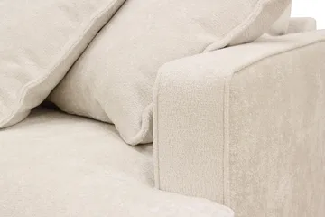 Rossita Lyx 2,5-seters ekstra dyp sofa i chenille - Trenza 06, Beige Chenille - Møbler - Sofaer - Sofa 3 seter