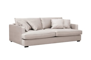 Rossita Lyx 2,5-seters ekstra dyp sofa i fløyel - Beige - Møbler - Sofaer - Fløyel sofaer