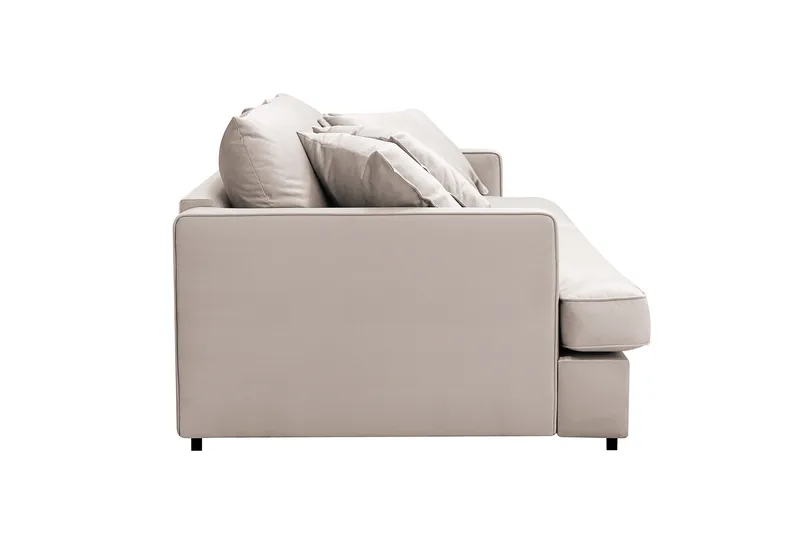 Rossita Lyx 2,5-seters ekstra dyp sofa i fløyel - Beige - Møbler - Sofaer - Fløyel sofaer
