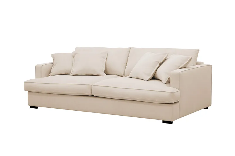 Rossita Lyx 2,5-seters ekstra dyp sofa i kordfløyel - Beige - Møbler - Sofaer - Sofa 3 seter