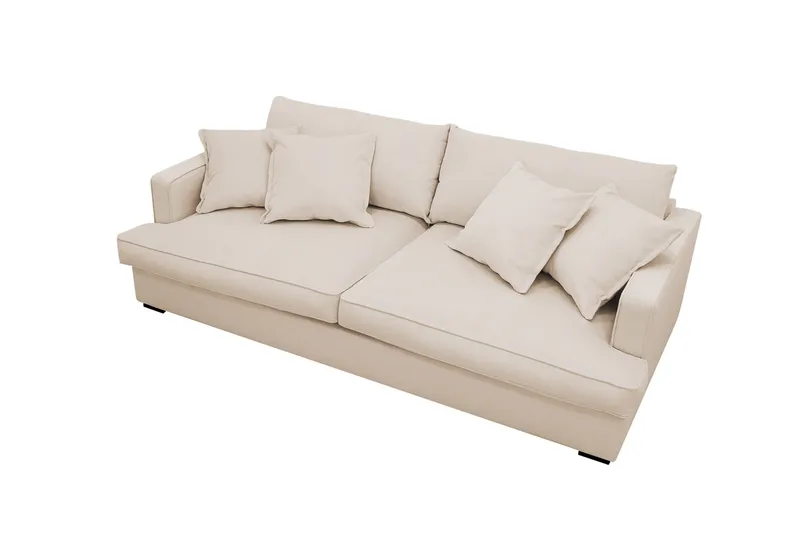 Rossita Lyx 2,5-seters ekstra dyp sofa i kordfløyel - Beige - Møbler - Sofaer - Sofa 3 seter